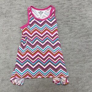 T2love Multicolor Chevron Kids Tank Top